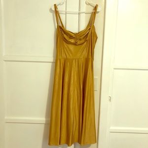Gold Shimmer Retro Pinup Dress XXXL
